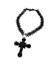 Load image into Gallery viewer, Blacked out Jesus Chain

