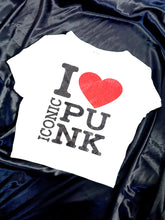 Load image into Gallery viewer, I love Iconic Punk Crop Tee
