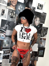 Load image into Gallery viewer, I love Iconic Punk Crop Tee
