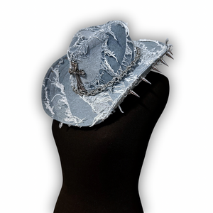 Denim Baddie Cowboy Hat