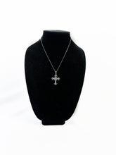 Load image into Gallery viewer, Silver Rhinestone Cross Chain
