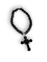 Load image into Gallery viewer, Blacked out Jesus Chain
