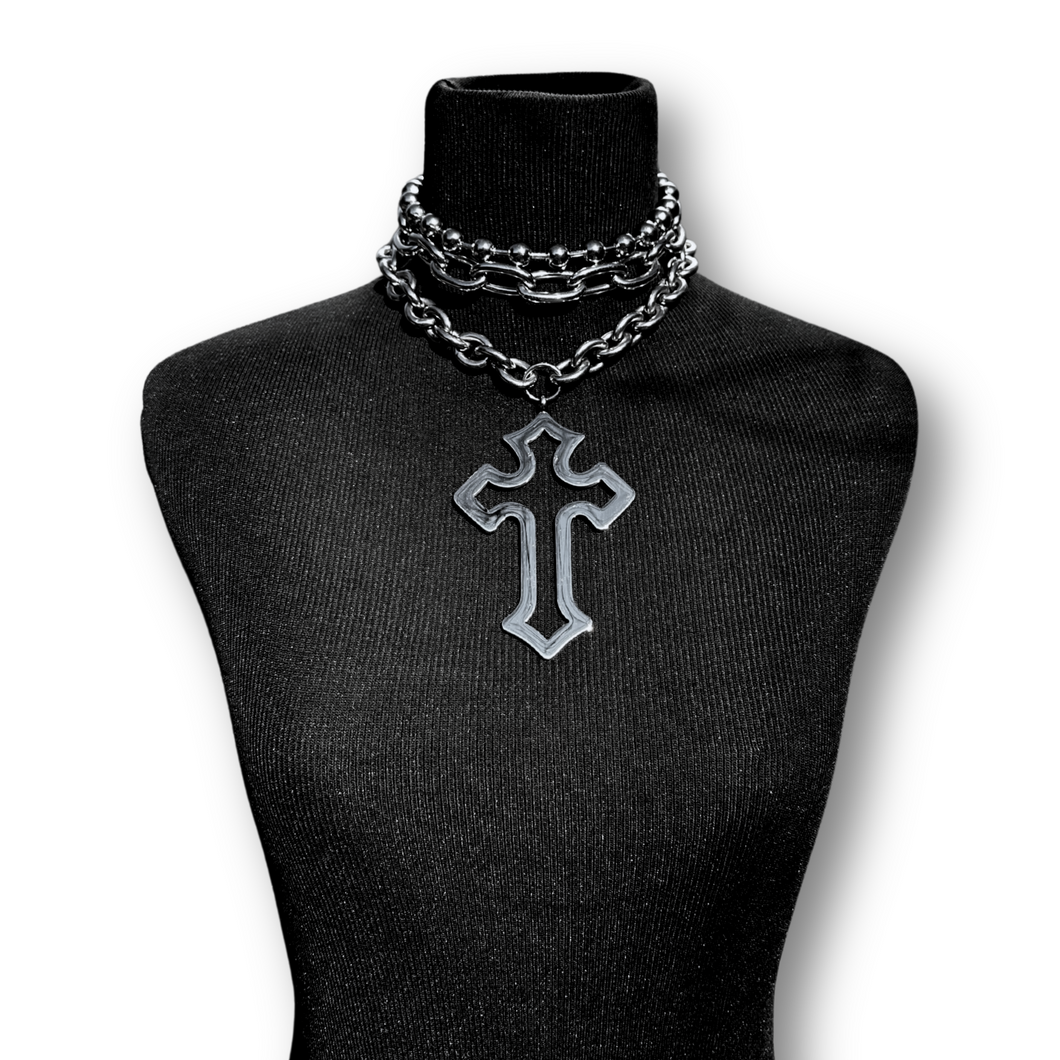 Metal Midnight Layered Choker