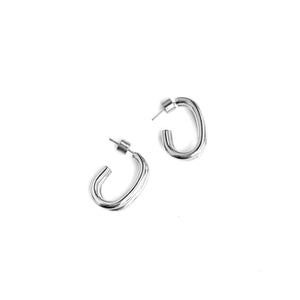 Hook Silver Earrings